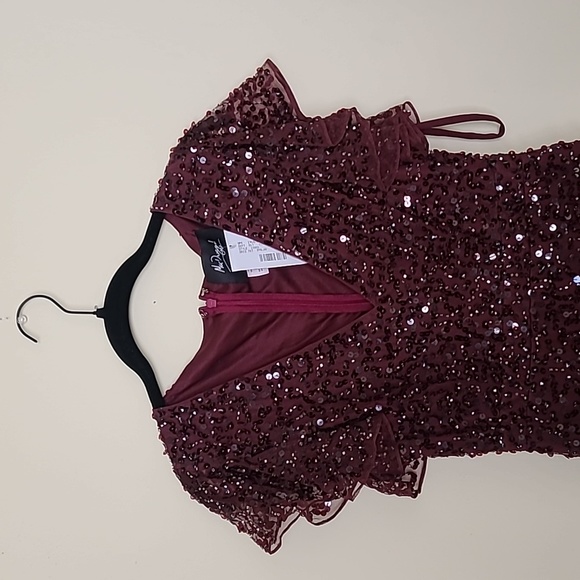 Women Mac Duggal Embellished Sheath Dress Size 2 - Picture 5 of 11